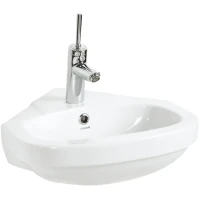 Раковина Creavit Corner 45 VT145-00CB00E-0000 угловая Белая фарфор подвесная