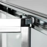 Душевая дверь WasserKRAFT Weser 100 78F12 профиль Хром стекло прозрачное