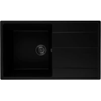 Кухонная мойка Ulgran Quartz Prima 850-07 Уголь искусственный камень (литьевой мрамор) встраиваемый