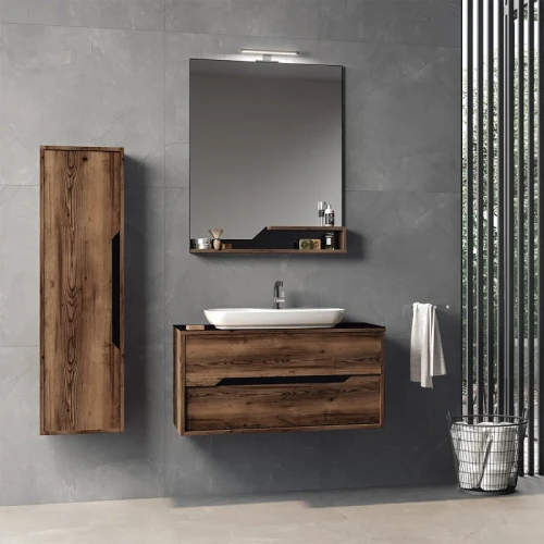 Зеркало Orka Galia 80x100 3000862 с подсветкой Lidya МДФ / ЛДСП, стекло