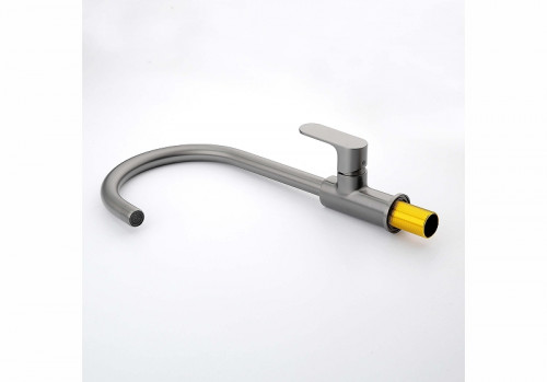 Смеситель для кухни Aquatek Альфа AQ1982BGM цвет Оружейная сталь