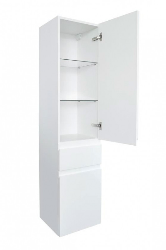 Шкаф пенал Jacob Delafon Madeleine 35 EB2069D-J51 R подвесной Белый матовый МДФ / ЛДСП