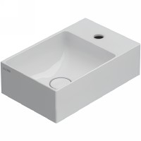 Раковина Globo T-Edge 40 R B6R40BI*1 Белая глянцевая фарфор подвесная, накладная