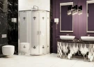 Душевой уголок Ambassador Royal 120x80 18015101 профиль Хром стекло белое с рисунком