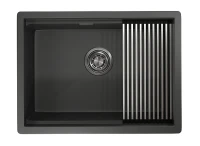 Кухонная мойка Granula Kitchen Space 60 6045U цвет Черный матовый