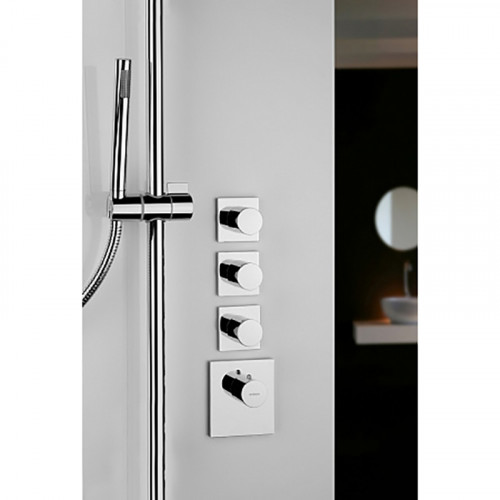 Смеситель для душа Bossini Oki Outlets Z031205.030 с термостатом Хром латунь встраиваемый