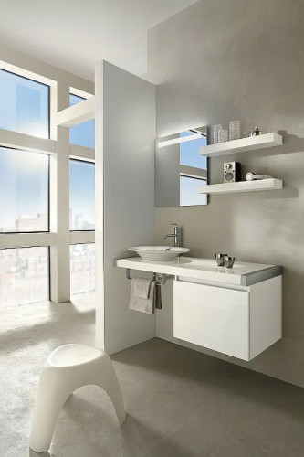 Зеркало Jacob Delafon Parallel 60 EB1411RU-NF с подсветкой с подогревом и инфракрасным выключателем МДФ / ЛДСП, стекло