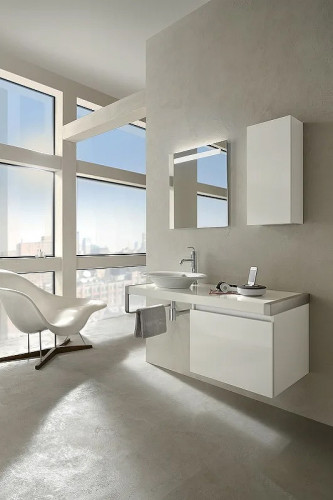 Зеркало Jacob Delafon Parallel 60 EB1411RU-NF с подсветкой с подогревом и инфракрасным выключателем МДФ / ЛДСП, стекло