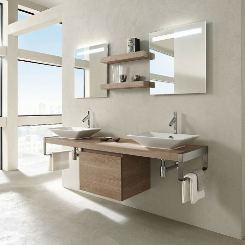 Зеркало Jacob Delafon Parallel 60 EB1411RU-NF с подсветкой с подогревом и инфракрасным выключателем МДФ / ЛДСП, стекло