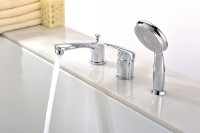 Смеситель на борт ванны Lemark Luna LM4145C Хром латунь