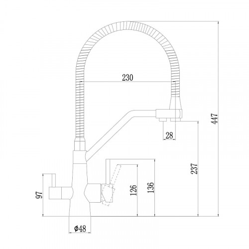 Смеситель для кухни Fmark FS0762Q цвет Графит