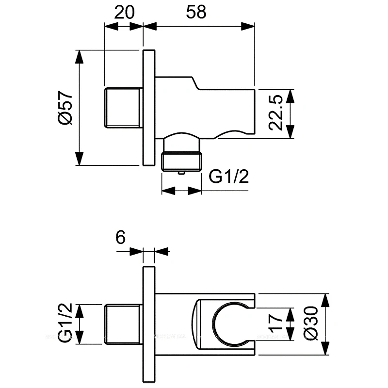 Душевая система Ideal Standard Ceratherm T100 A7573A5 с термостатом цвет Magnetic Grey / Магнит