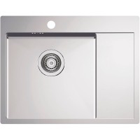 Кухонная мойка Alveus Quarto 20 BRS-90 615x480 1124383 Брашированная сталь нержавеющая сталь встраиваемый