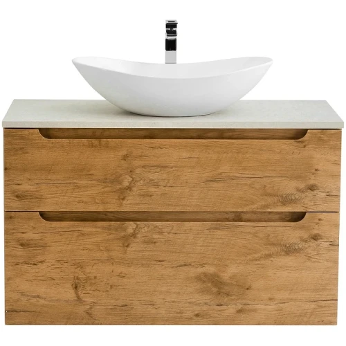 Тумба под раковину BelBagno Etna-H60 100 ETNA-H60-1000-2C-SO-RN-P подвесная Rovere Nature МДФ / ЛДСП
