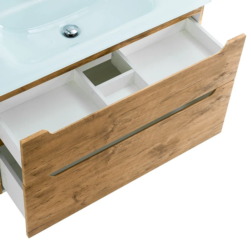 Тумба под раковину BelBagno Etna-H60 100 ETNA-H60-1000-2C-SO-RN-P подвесная Rovere Nature МДФ / ЛДСП