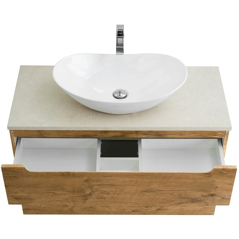 Тумба под раковину BelBagno Etna-H60 100 ETNA-H60-1000-2C-SO-RN-P подвесная Rovere Nature МДФ / ЛДСП