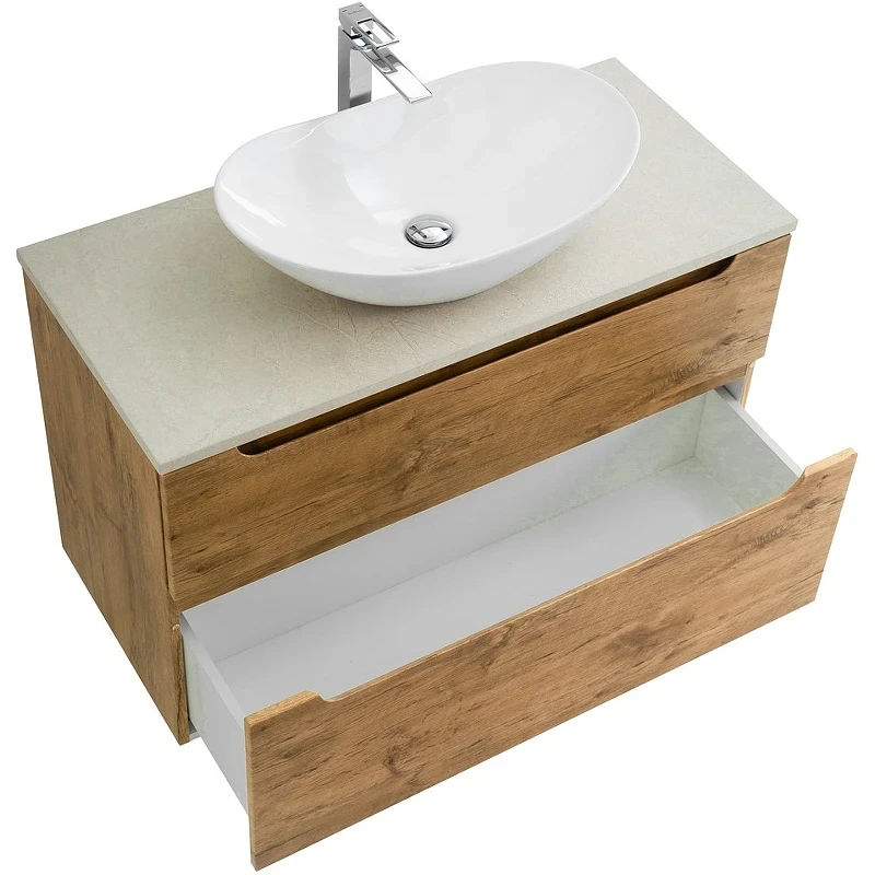 Тумба под раковину BelBagno Etna-H60 100 ETNA-H60-1000-2C-SO-RN-P подвесная Rovere Nature МДФ / ЛДСП