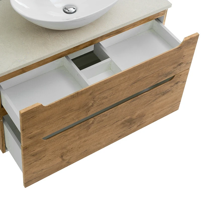 Тумба под раковину BelBagno Etna-H60 100 ETNA-H60-1000-2C-SO-RN-P подвесная Rovere Nature МДФ / ЛДСП
