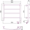 Электрический полотенцесушитель Сунержа Галант 2.0 500x500 R 12-5201-5050 Белый нержавеющая сталь