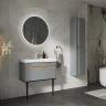 Шкаф пенал Equil Elegante 36 ppELGNT36.R-25.27 подвесной с подсветкой цвет Мэйджик Дуб голиано