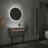 Шкаф пенал Equil Elegante 36 ppELGNT36.R-25.27 подвесной с подсветкой цвет Мэйджик Дуб голиано