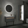 Шкаф пенал Equil Elegante 36 ppELGNT36.R-25.27 подвесной с подсветкой цвет Мэйджик Дуб голиано