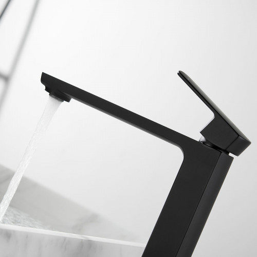 Смеситель для раковины Vincea Next VBF-1N2MB Черный матовый латунь на столешницу