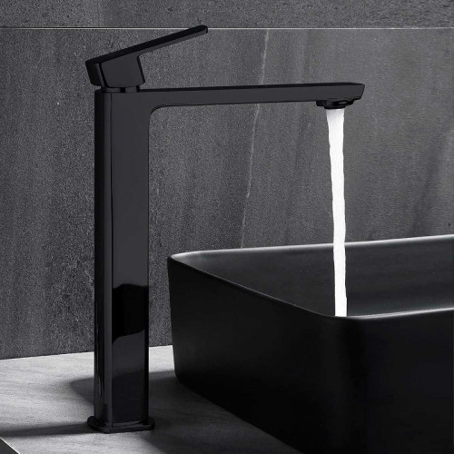 Смеситель для раковины Vincea Next VBF-1N2MB Черный матовый латунь на столешницу