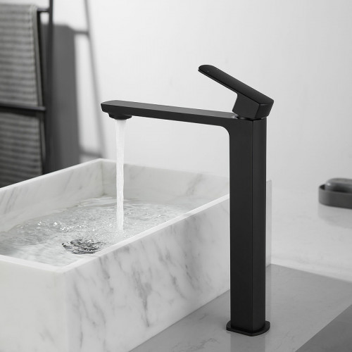 Смеситель для раковины Vincea Next VBF-1N2MB Черный матовый латунь на столешницу