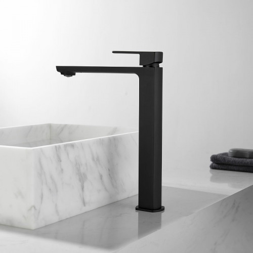 Смеситель для раковины Vincea Next VBF-1N2MB Черный матовый латунь на столешницу