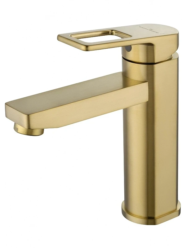 Смеситель для раковины Wonzon & Woghand Frame WW-88139010-BG цвет Брашированное золото