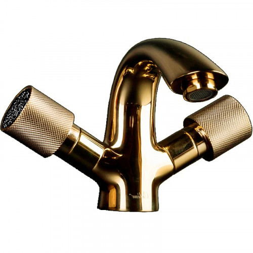 Смеситель для раковины Boheme Royal Cristal 291-Royal/CRSTBlack Золото латунь