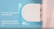 Унитаз Ceruttispa Santa Aria CT9666 подвесной с сиденьем Микролифт фарфор подвесной