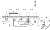 Смеситель на борт ванны Ravak WF 025.00 X070060 Хром латунь