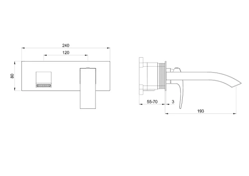 Смеситель для раковины Wonzon & Woghand Fit WW-88869009-BG цвет Брашированное золото