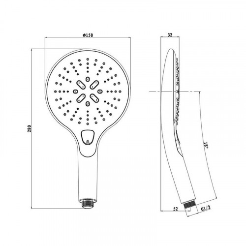 Ручной душ Olive's D193 цвет Хром