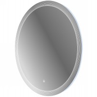 Зеркало Cezares Eco 60 CZR-SPC-ECO-600-LED-TCH с подсветкой с лазерной гравировкой и сенсорным выключателем стекло