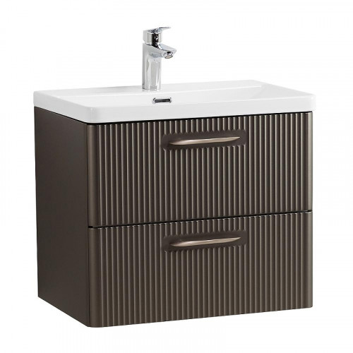 Тумба под раковину BelBagno Due 60 DUE-600-2C-SO-GM-P подвесная цвет Оружейная сталь