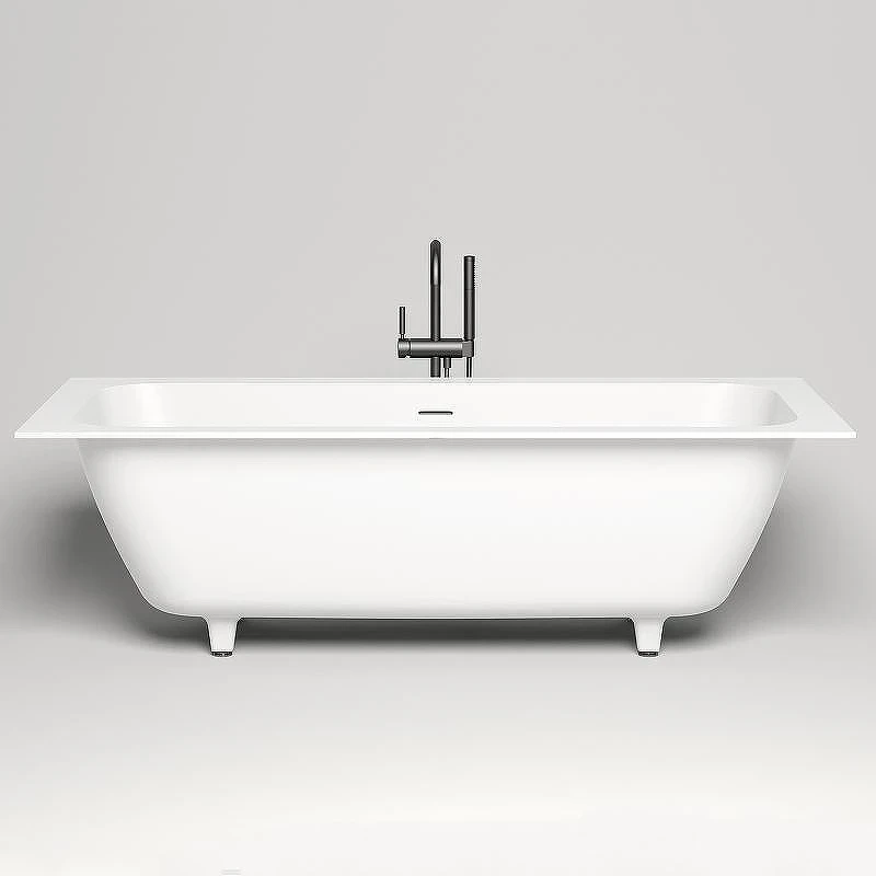 Ванна из искусственного камня Salini Orlanda Axis Kit 180х80 103312G Белая глянцевая