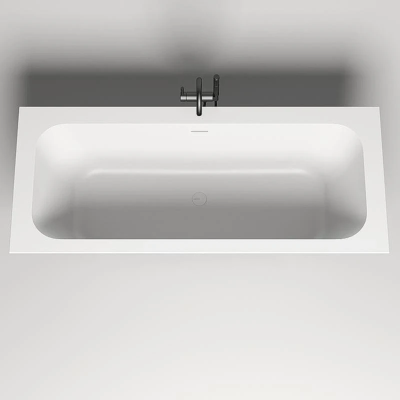 Ванна из искусственного камня Salini Orlanda Axis Kit 180х80 103312G Белая глянцевая