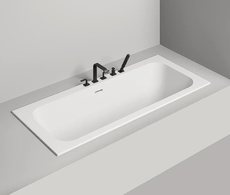 Ванна из искусственного камня Salini Orlanda Axis Kit 180х80 103312G Белая глянцевая