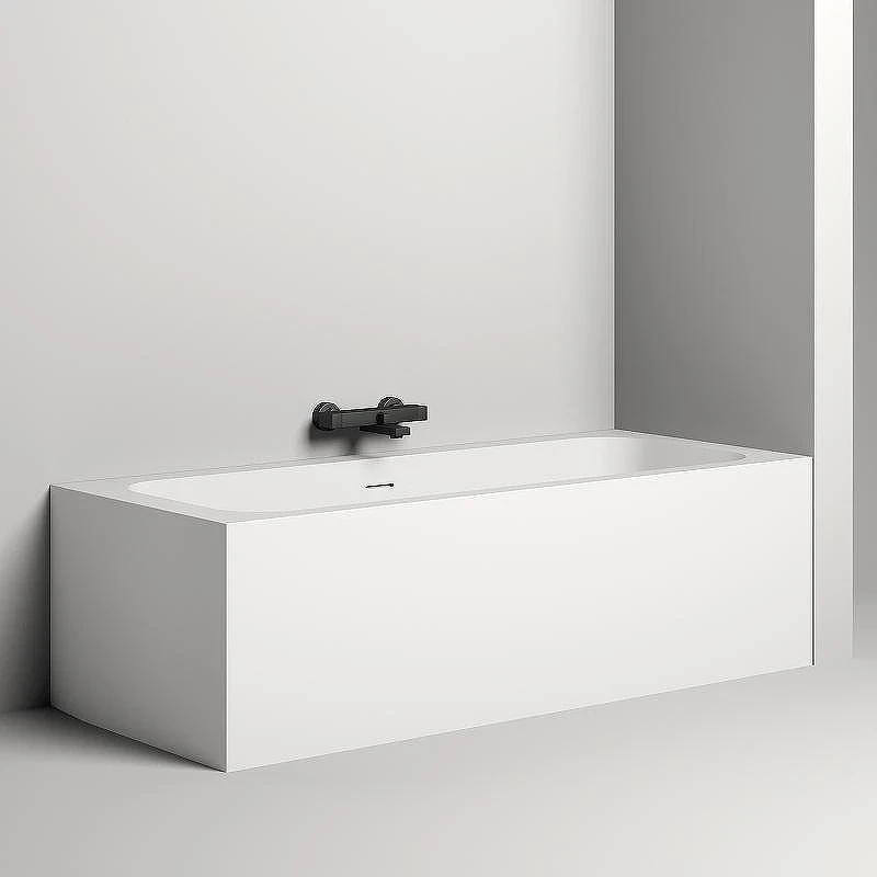 Ванна из искусственного камня Salini Orlanda Axis Kit 180х80 103312G Белая глянцевая
