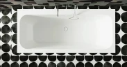Ванна из искусственного камня Salini Orlanda Axis Kit 180х80 103312G Белая глянцевая