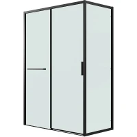 Душевой уголок Grossman Style 110х70 120.K33.05.1170.21.00 профиль Черный матовый стекло прозрачное