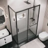 Душевой уголок Grossman Style 110х70 120.K33.05.1170.21.00 профиль Черный матовый стекло прозрачное