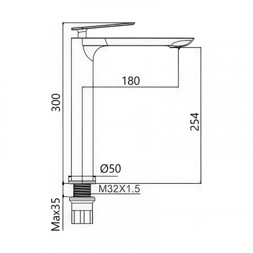 Смеситель для раковины Maretti Campanella CP32RF847-V цвет Золото-сатин