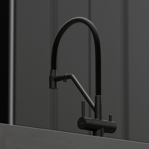 Смеситель для кухни Sancos Dora SC4003MB Черный матовый латунь