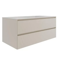 Тумба под раковину Vincea Люка Софт-Тач (Luka Soft-Touch) 100 VMC-2L100MBG подвесная цвет M.Beige Soft-touch