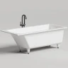 Ванна из искусственного камня Salini Cascata 170х75 104113G Белая глянцевая