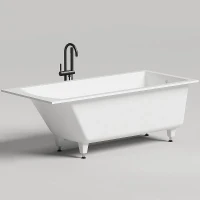 Ванна из искусственного камня Salini Cascata 170х75 104113G Белая глянцевая